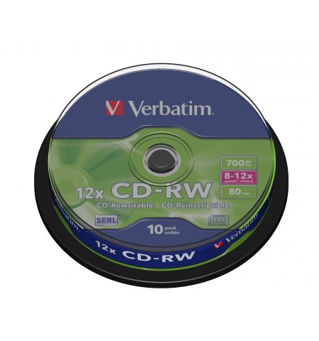 Verbatim CD-RW 12x 10pk Spindle