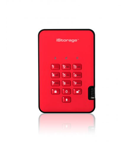 iStorage diskAshur2 256-bit 1TB Red