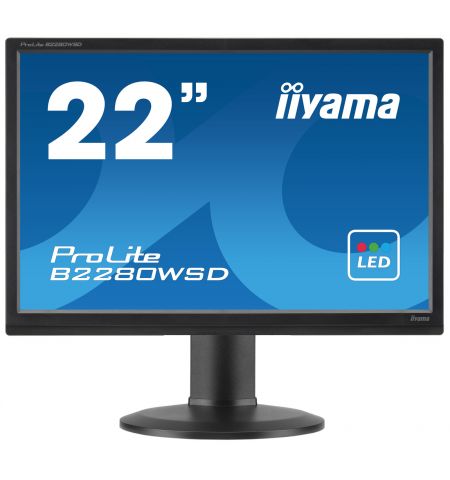 iiyama ProLite 22" 1680x1050 Black H/Adj