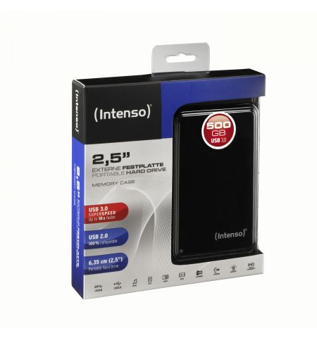 Intenso 500Gb 2.5" Ext HDD USB 3.0 Black