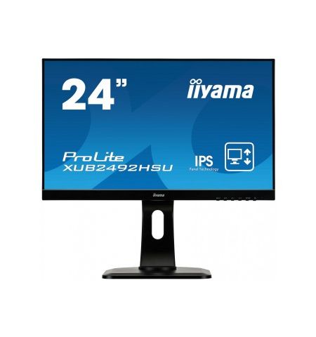 iiyama ProLite 24" Blk Slim Bezel H/A
