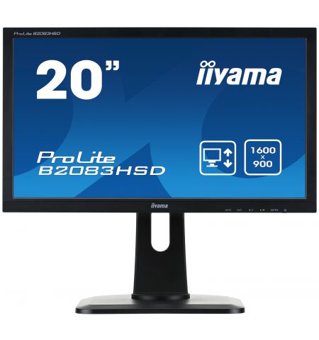 iiyama ProLite 20" Blk Height Adjust