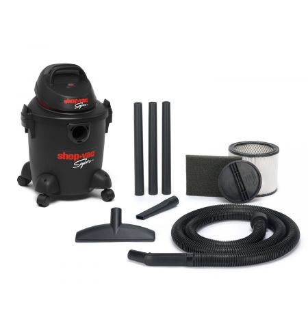 Shop Vac 5973124 Super Plastic Wet/Dry Vacuum Cleaner, 20 Litre, 1400 W, Black 